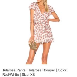 Tularosa Ashby Romper creme/red